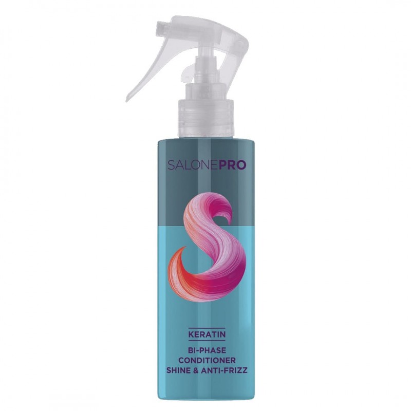 Spray balsam bifazic stralucire pentru par uscat si rebel Keratin Salone Pro Unic Professional, 200 ml