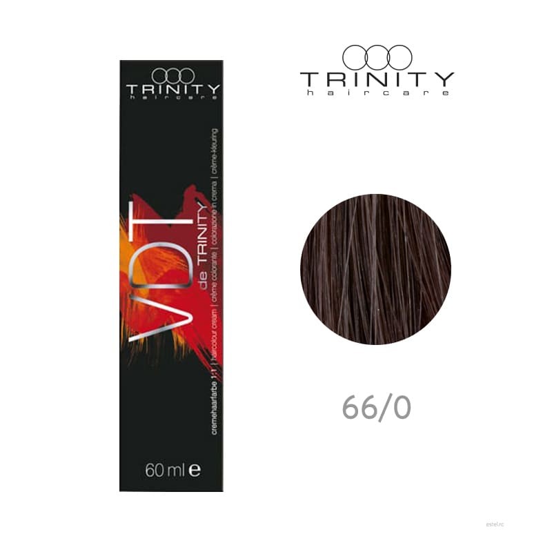 Vopsea crema pentru par VDT Trinity Haircare 66/0 Blond inchis intens, 60 ml