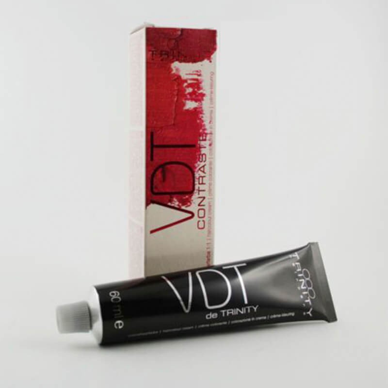 Vopsea crema pentru tehnici creative VDT Trinity Haircare Rosu CONTRAST, 60 ml